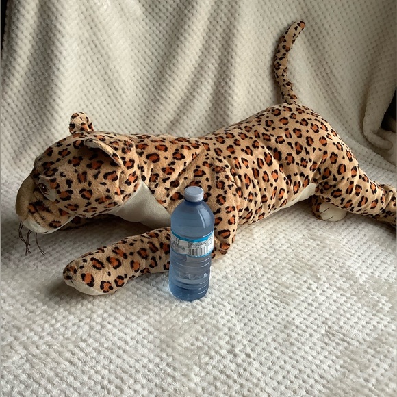 IKEA Morrhar Large Plush Leopard Jaguar 32 inch Big Cat Stuffed Animal Toy - Picture 3 of 16